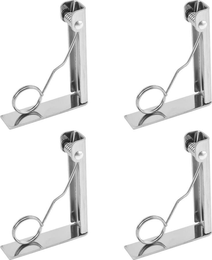 4 stuks tafelkleedklemmen roestvrij staal grote diameter winddicht