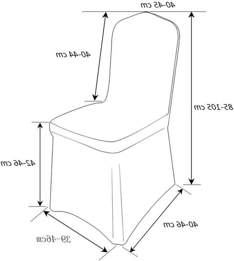 4 stuks universele elastische stoelhoezen wit bruiloft ceremonie Stoelhoezen