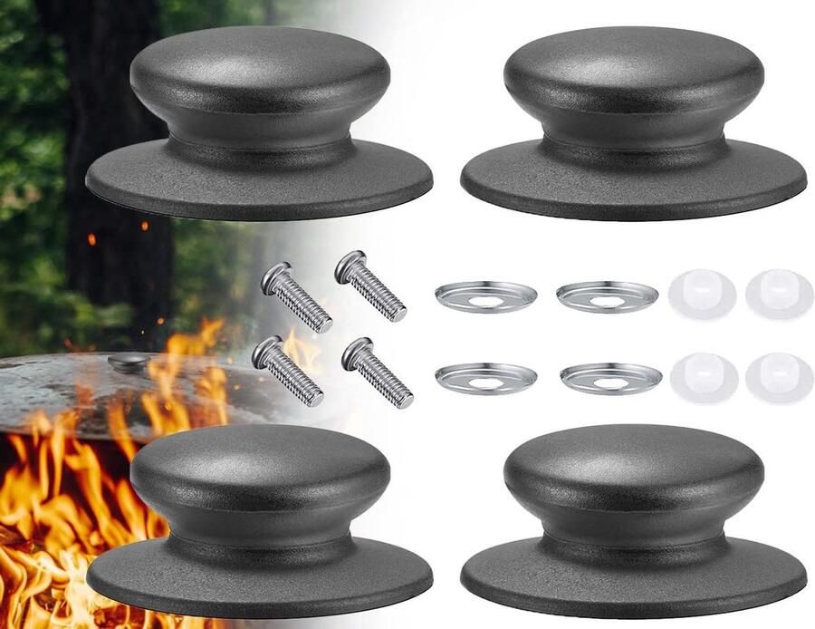 4 stuks universele pannendekselknoppen Vervanging voor potdeksel