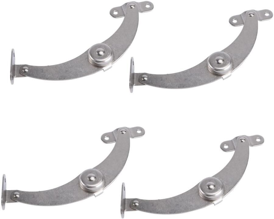 4 stuks verstelbare roestvrijstalen steunstangen geschikt voor keukenkastjes boekenkasten en deurscharnieren eenvoudig te installeren en praktisch