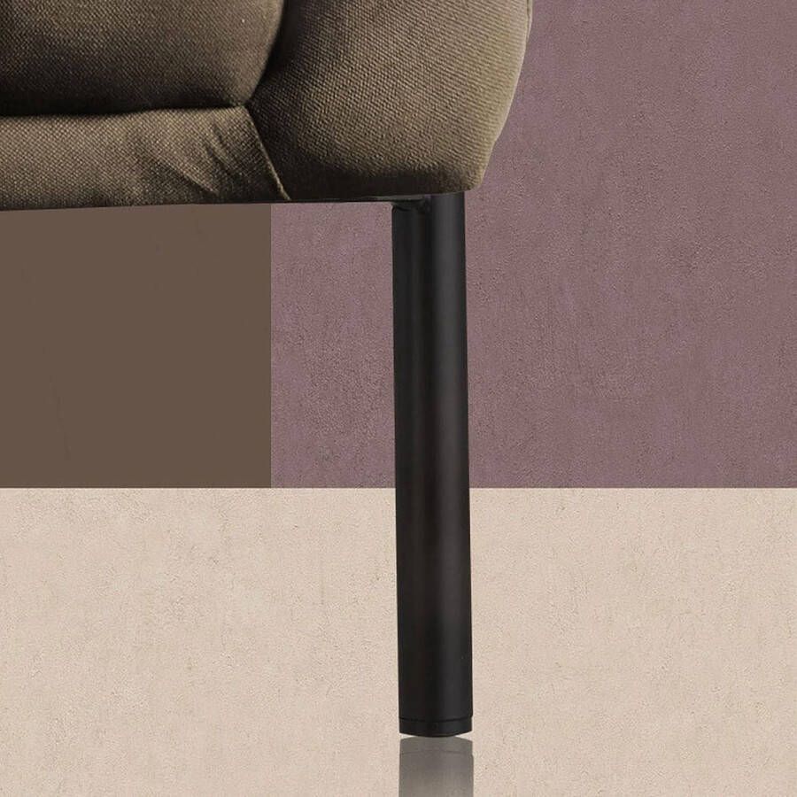 4 stuks vervangende meubelpoten van metaal 15 cm zwart doe-het-zelf meubelpoten tafelpoten kastpoten 15 cm zwart
