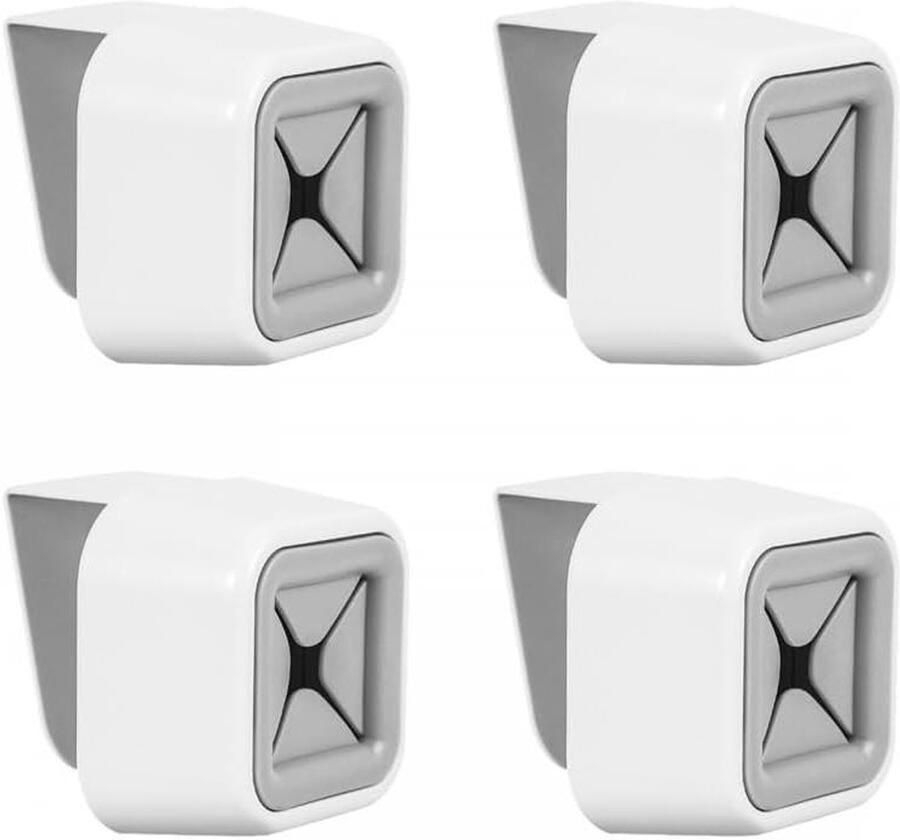 Allecto Plus Opknoping Keuken Handdoek Haken 4 Stuks Zelfklevend Schotel Rag Rack Haak voor Kast en Badkamer Thuisgebruik