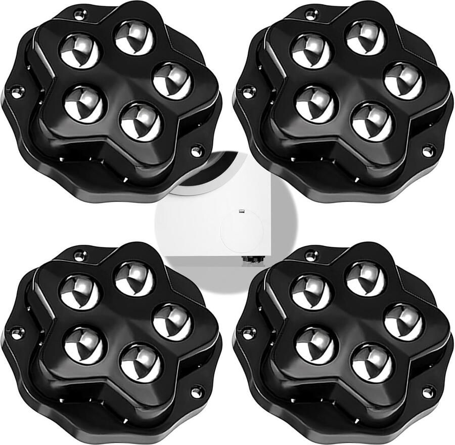 4 stuks zelfklevende zwenkwielen robuuste zelfklevende 360° meubels kogelwielen voor keukenapparatuur met een draagvermogen van 150 kg voor opbergdoos prullenbak meubels in de slaapkamer keuken