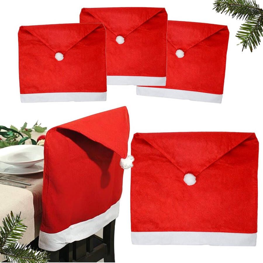 4 x chair covers chair covers Christmas covers red Christmas covers for decoration