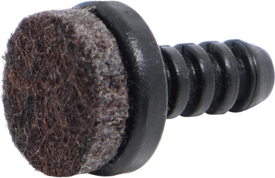 4 x lamellenstoppen met vilt zwart Ø 6-8 mm rond meubelglijders stalen buisstoelen premium kwaliteit