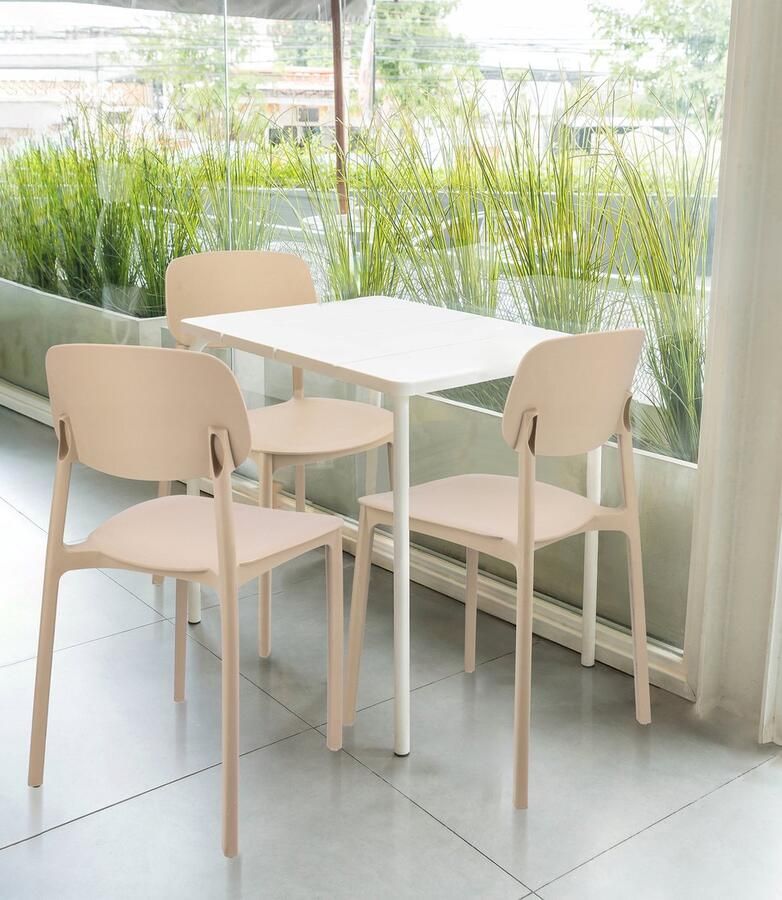 4 x LARA stoel beige