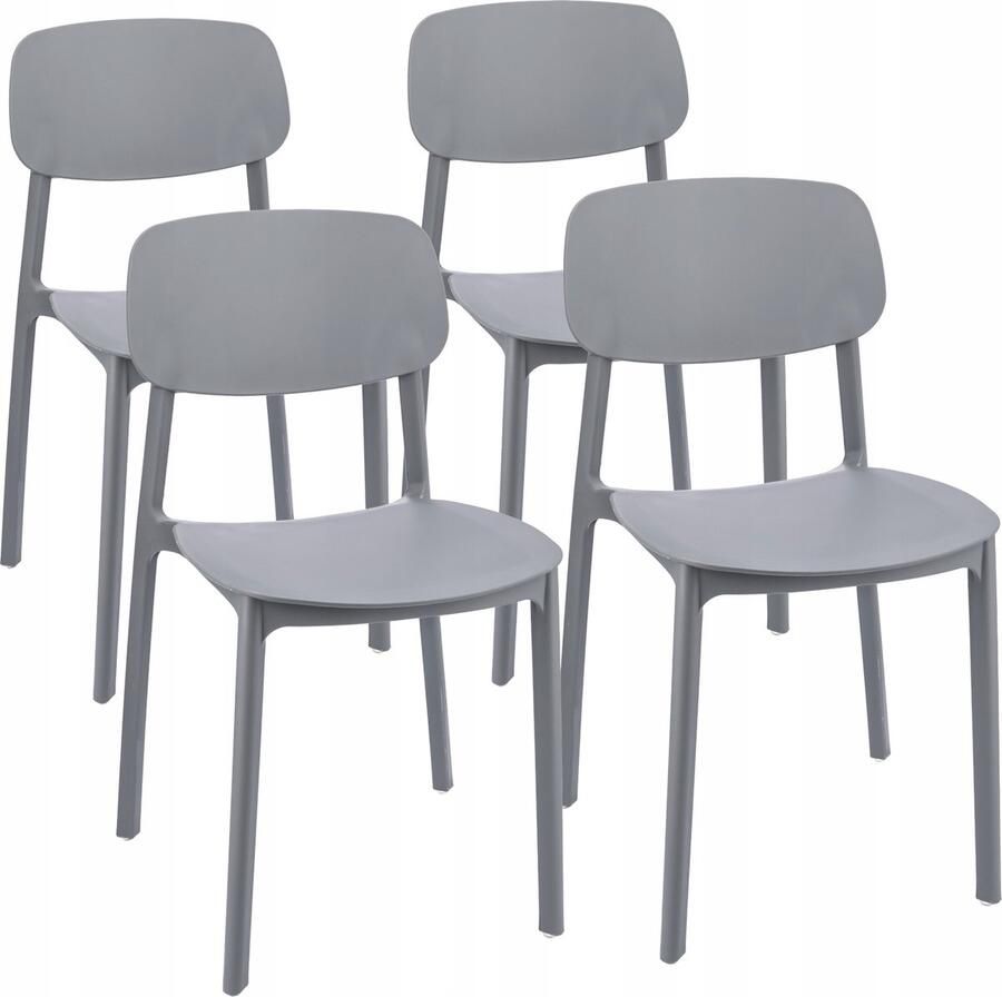 4 x LARA stoel grijs