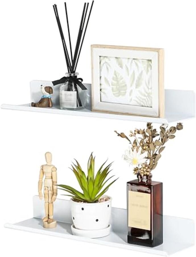 40 cm Zwevende Planken Zelfklevende Wandplanken voor Woonkamer Slaapkamer Badkamer en Keuken