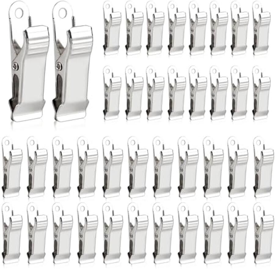 40 metalen klemmen antislip mini-krokodillenklemmen voor knutselwerk en gordijnen
