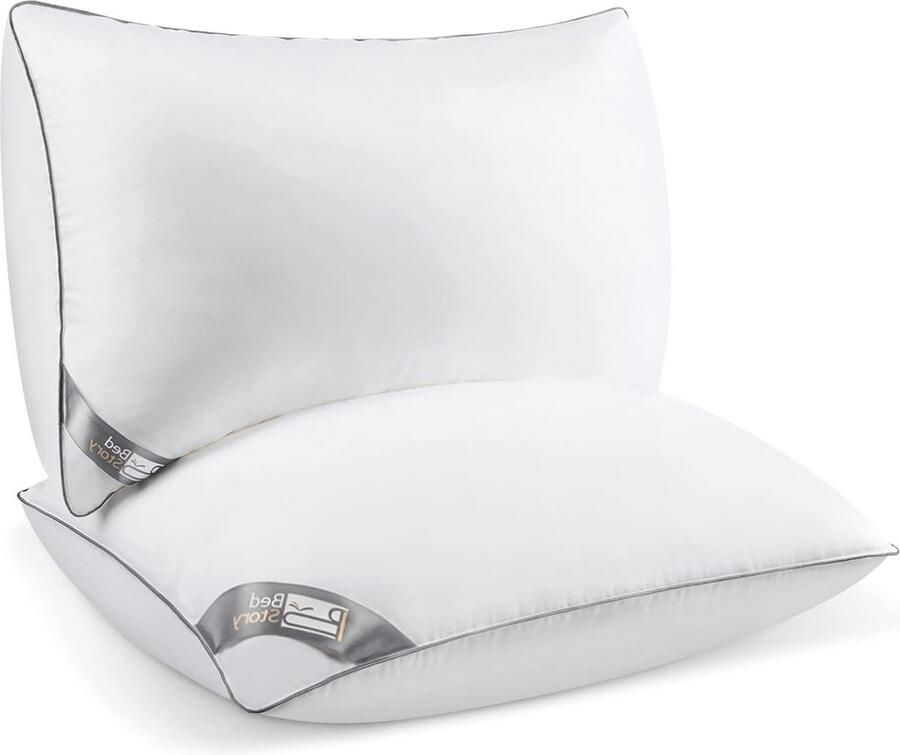 40 x 70 cm Double Bed Pillow Mite Proof & Antibacterial High Quality Microfibre Pillow for Sleeping in All Positions Machine Washable by BedStory