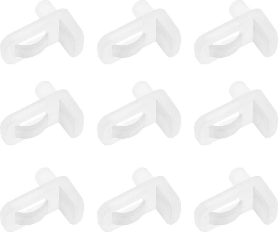 40PCS 5MM Glass Shelf Support Clips Cabinet Shelf Clips for Support Furniture Kitchen Bookcase Cabinet Shelf Suitable for 4MM Thick Glass Shelves