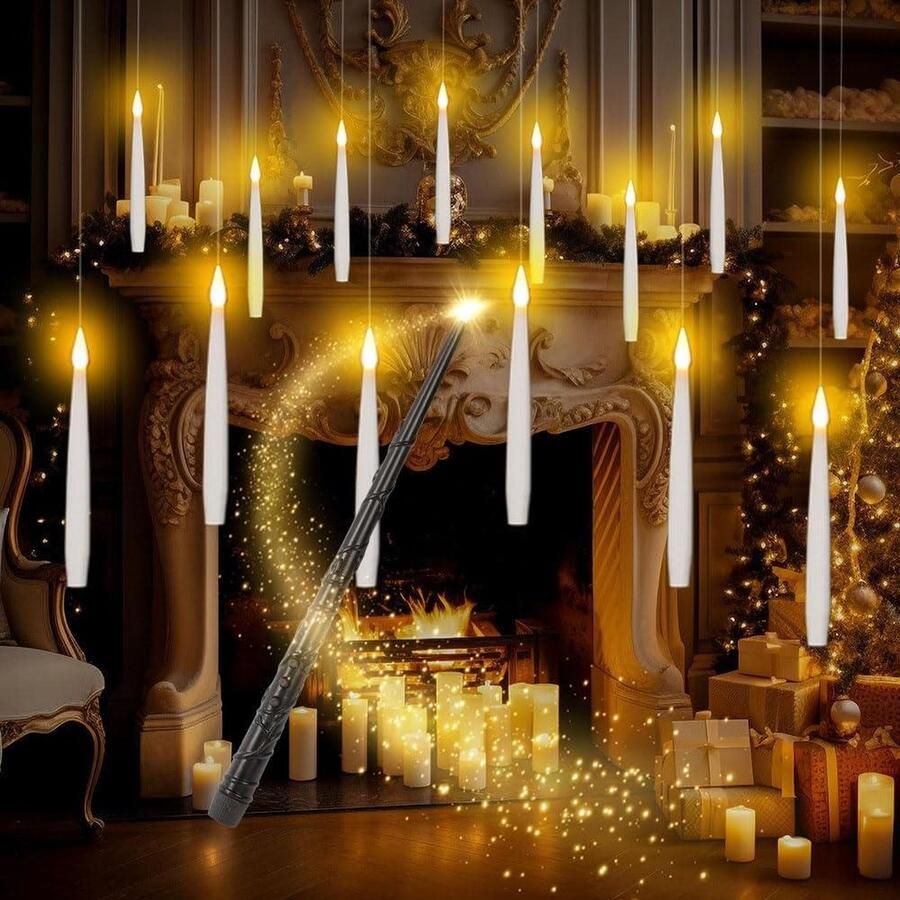 48-stuks mini-kaarsen elektrisch met batterijen (60-100 uur warm wit licht en flikkerende vlam) voor feest verjaardag bruiloft tafel decoratie