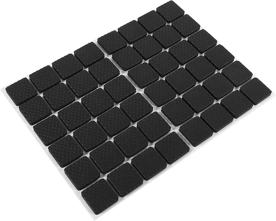 48Pcs Non Slip Furniture Pads Self Adhesive Floor Protectors Table Chair Pads Rubber Feet Pads for Sofa Table Chair Furniture