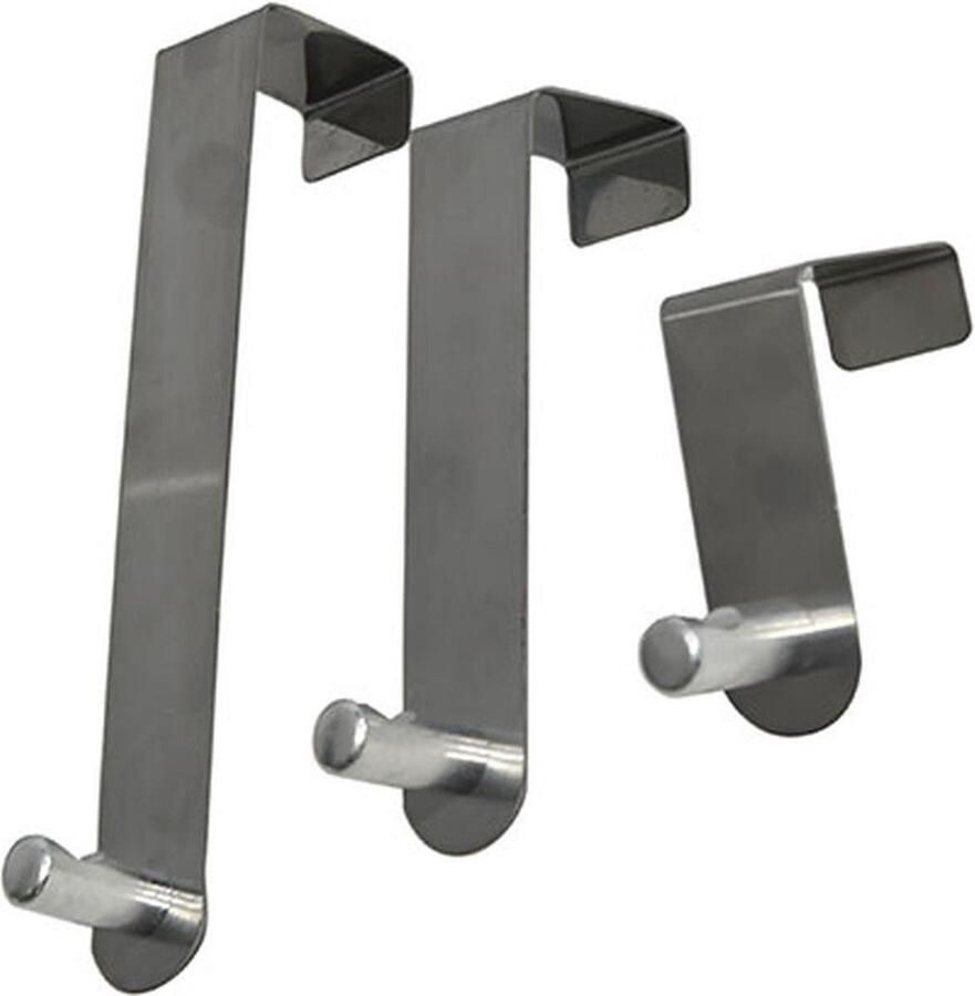 4goodz set 3 RVS Deurkapstokken Chroom