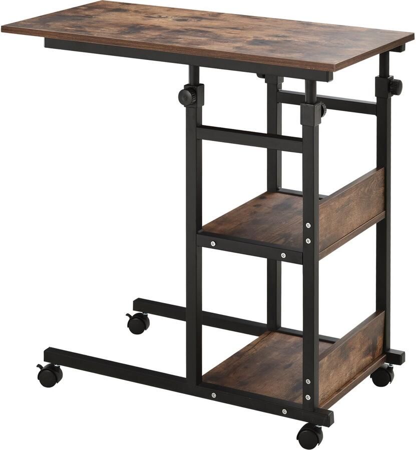 4goodz Verrijdbare Inklapbare Bijzettafel voor bij de bank