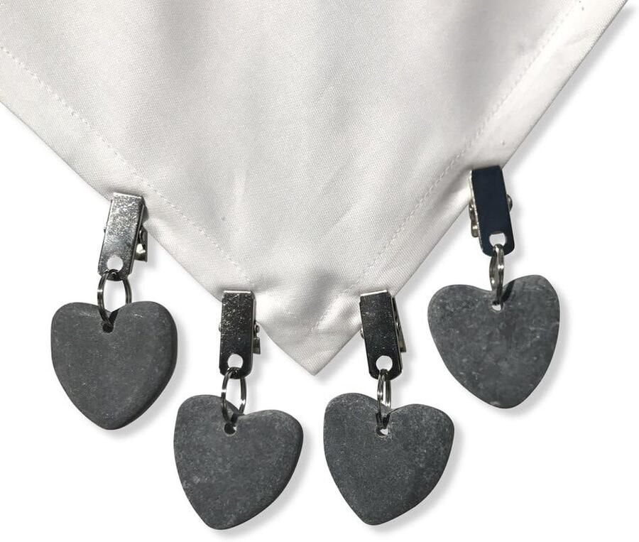 4stuks Tafelkleed Clips Tafelkleedhangers verzwaard Tafelkleed hangers Tafelkleed gewichtjes voor buiten Gewichtjes houden tafelkleed op zijn plek Gewichten voor Picknicktafels Tafelkleen Op Zijn Plaats Houden Tafelkleed Klemmen