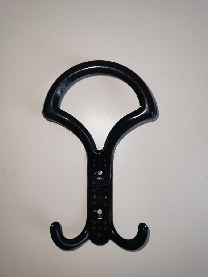 2x Kapstokhaken Ophanghaken Kapstokhaken met schroeven Zwart Ophanghaak Kapstok Haak 2stuks