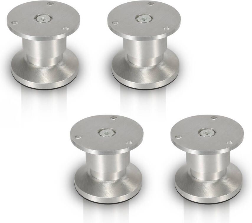 4X Meubelvoeten Plintvoeten Stelvoeten Bankvoeten Meubelvoeten Verstelbaar-Aluminium-150mm