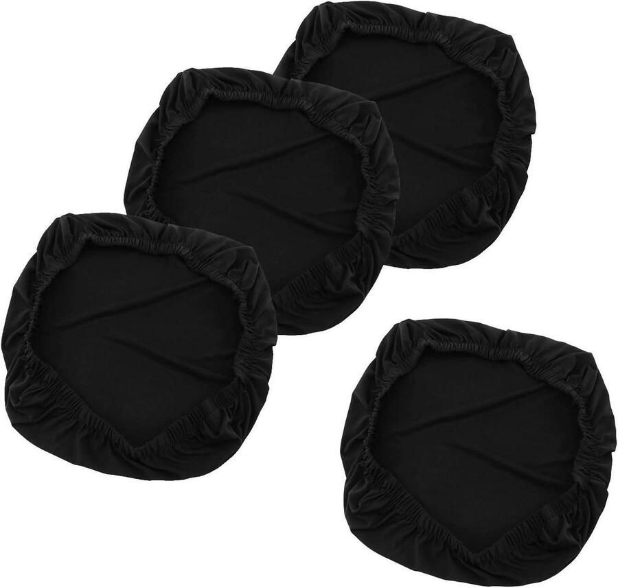 4x Uitneembare Elastische Stretch Stoel Kussen Cover Pad Set van 4 Beschermer Stoelkussen Hoes
