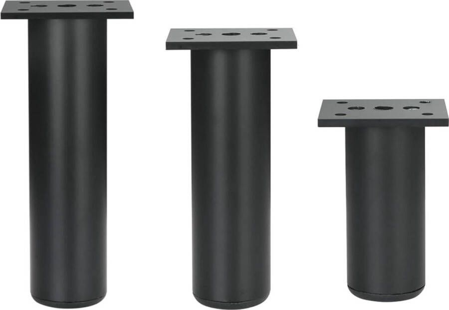 4xMeubelpoten 50MM Meubels Benen Kast Voeten Aluminium Keuken Voeten Bank Voeten Metalen Tafel Benen Meubelvoeten TV Bureau Benen