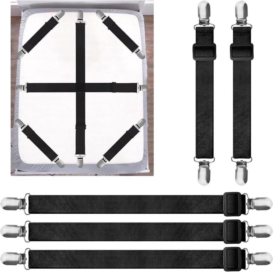 5-delige Tafelkleed Klemmen Set Verstelbare Elastische Clips voor Buiten Picknicktafels