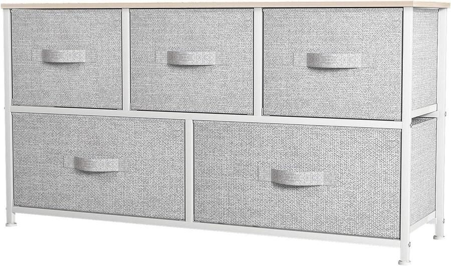5-Drawer Chest of Drawers Storage Organizer for Bedroom and Living Room