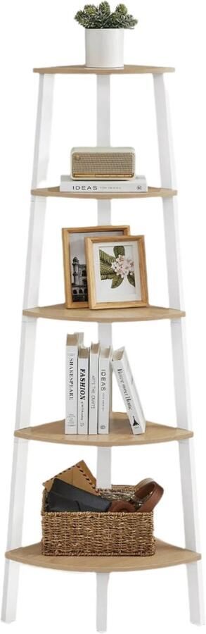 5 Level boekenkast Industriële plank opslageenheid Space Saving 37 2 cm x 37 2 cm x 159 cm