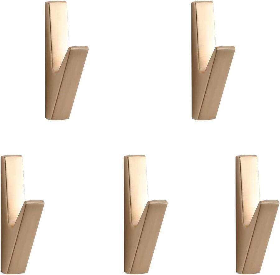 5-pack kapstokhaken- wandhaken- metalen wandhaken- houder voor het ophangen van kleding- hoeden- tassen- handdoeken en sleutels Ophanghaken Handdoekhaken Jashaken- kledinghaken- wandhaken Muurhaak Kapstokhaak Ophanghaken