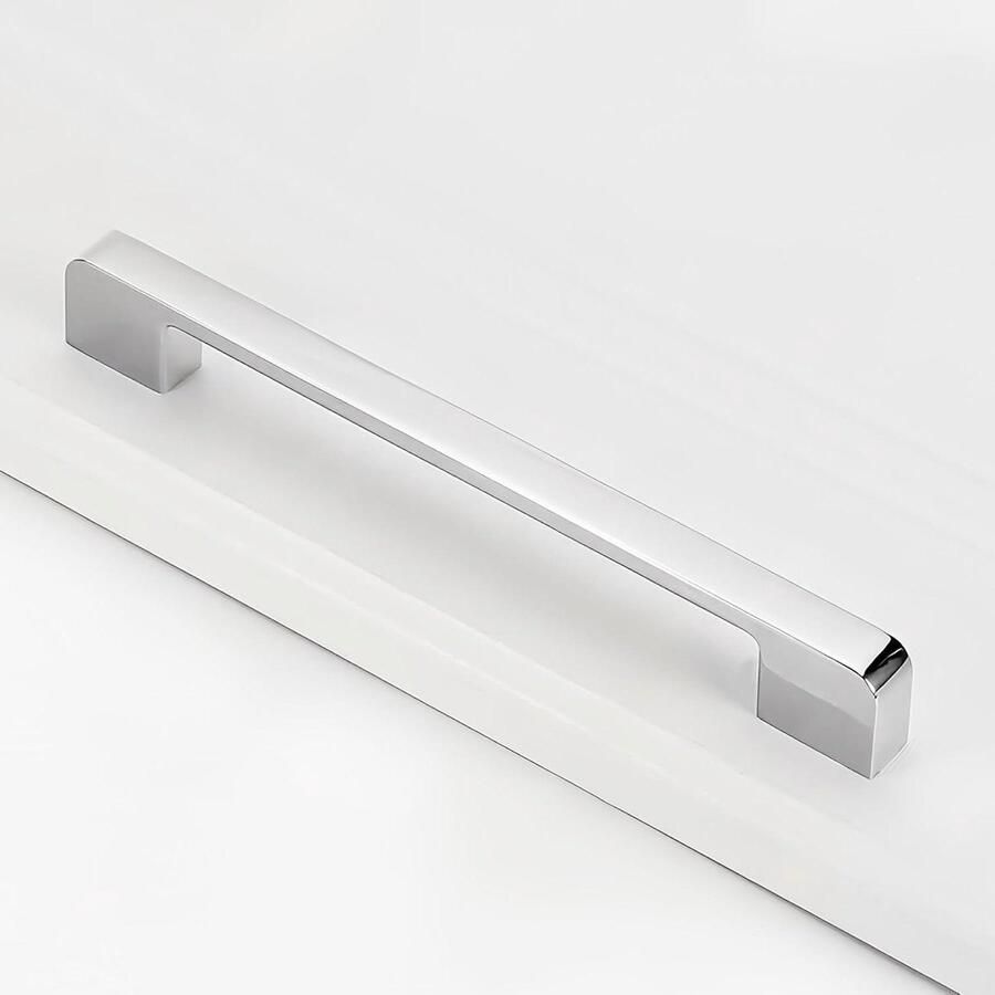 5 stuks Deurkrukken 160mm Gatafstand Kast Handgrepen Chroom Keuken Garderobe Set van 5 Ontwerp en Functionaliteit
