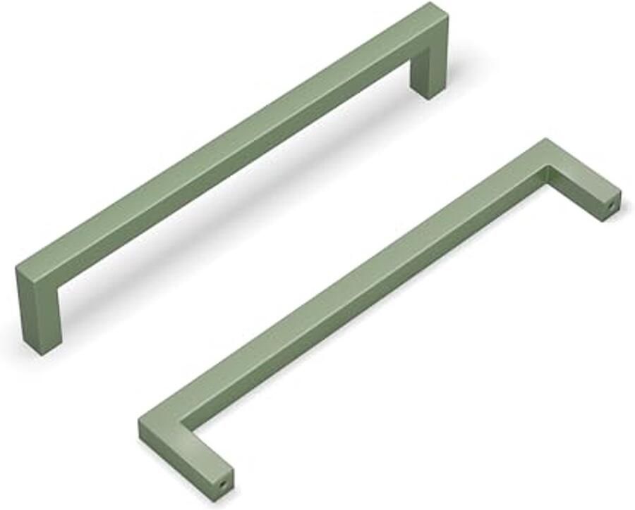 5 Stuks Groene Kastgrepen voor Keuken 128 mm Keukenmeubelgrepen