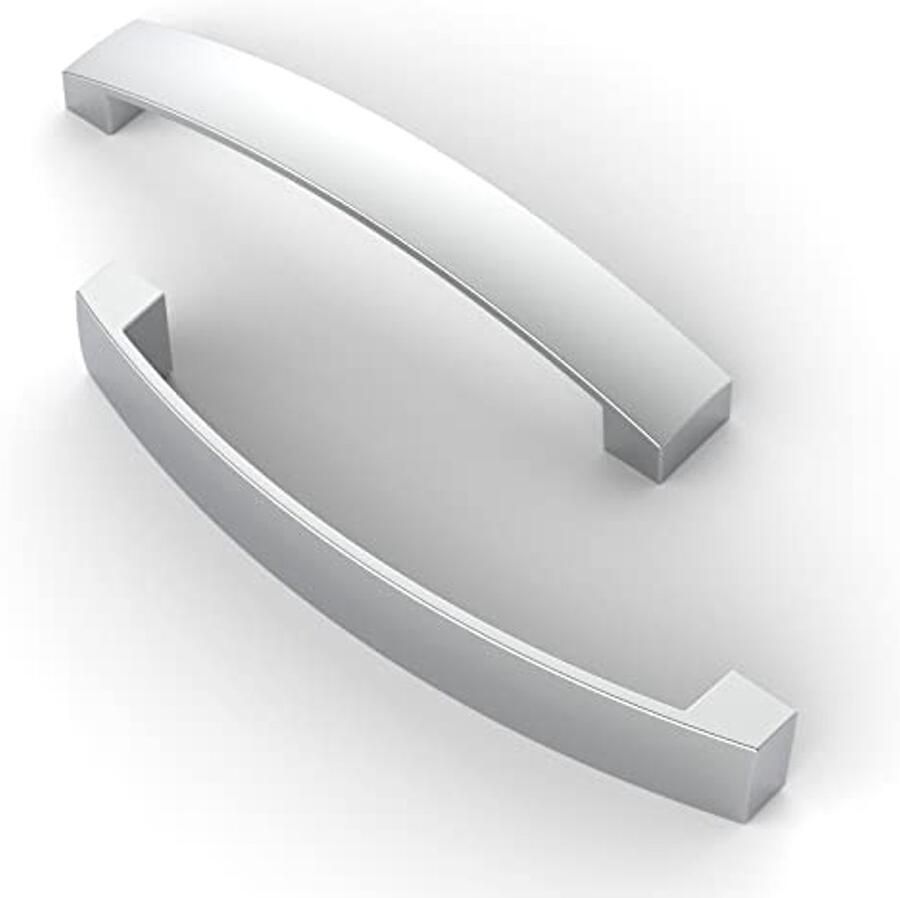 5 Stuks Meubelgrepen met 128 mm Boorgatafstand Chroom Stanggreep voor Keuken Badkamer en Slaapkamer