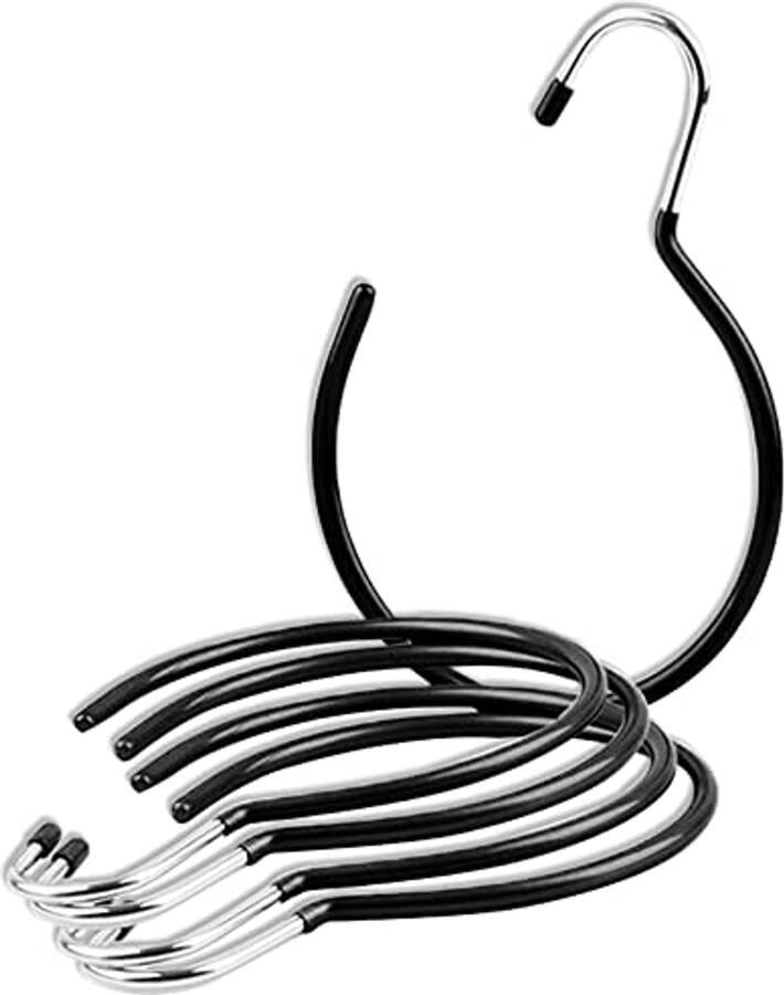 5 Stuks Riemhouders met Haken voor Kledingkast en Accessoires