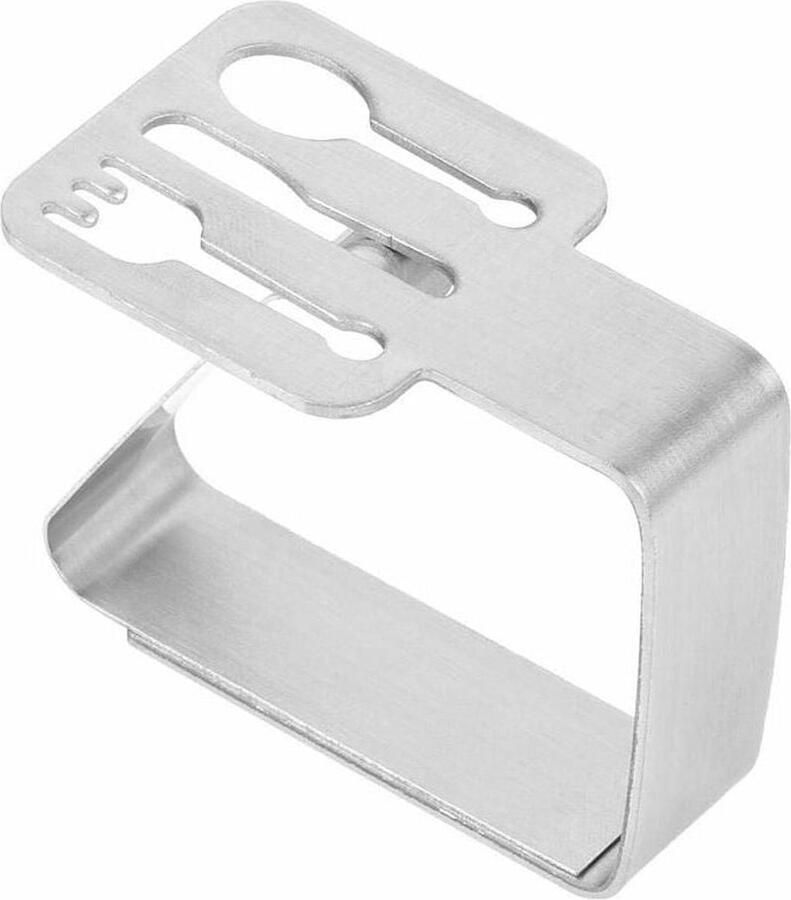 5 stuks Tafelkleedklemmen Tafelkleed klemmen Tafelkleedclips Tafelkleed vastzetten RVS zilver 6.5*5 cm Tafelkleed Gewichtjes