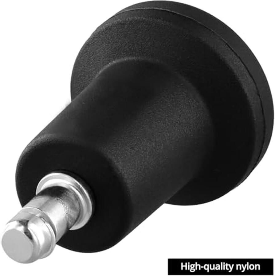 5 Stuks Vervangende Stoel Glijders Ronde Vervangende Bureaustoel Glijderstopper met Onderstel 50 mm