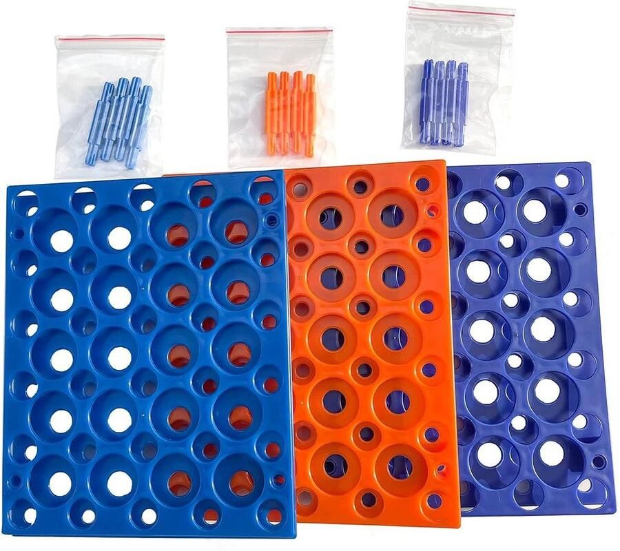 50 Goed Centrifugebuis Rack 3 Stuks Voor Laboratorium Plastic Buis 10ml 15ml 50ml Deep Blue Oranje Lichtblauw