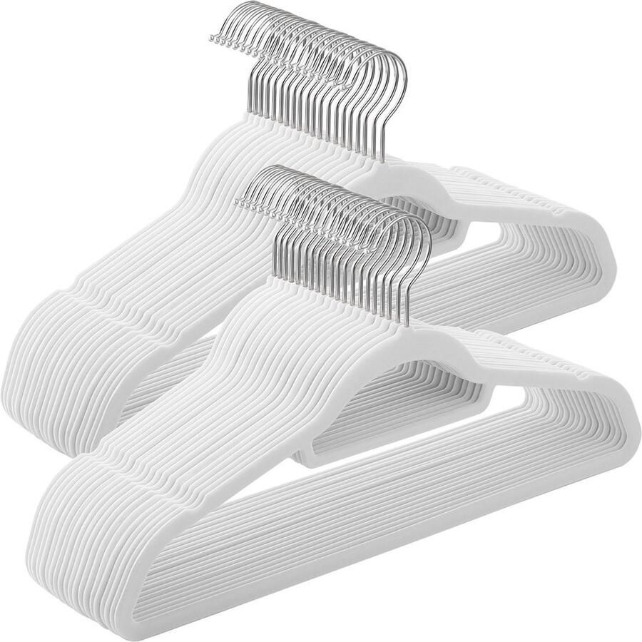 50-pack fluwelen hangers kledingorganisatoren ruimtebesparende hangers sterk en zacht 45 cm x 0 6 cm x 23 5 cm