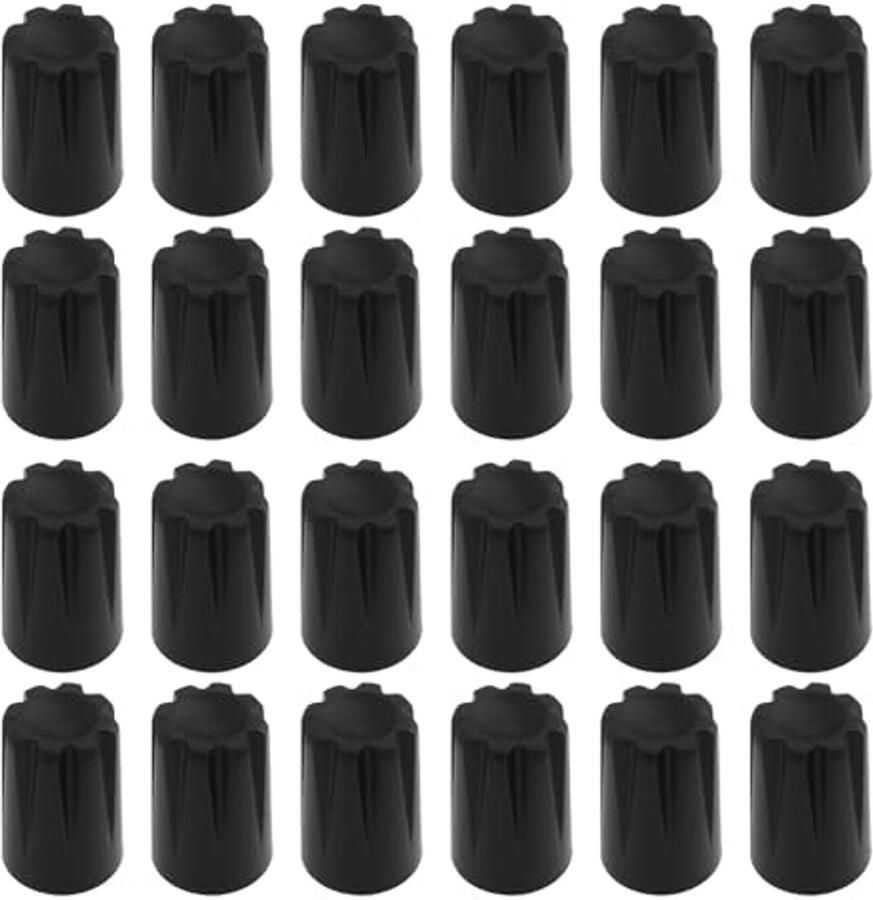 50 Stuks 6Mm D-As Zwarte Rotary Encoder Controle Knop met Concave Cap