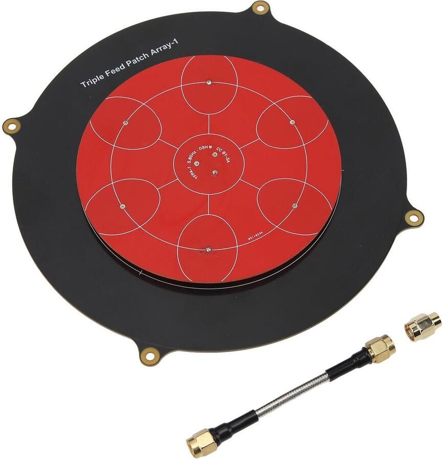 5.8GHz Triple Feed Patch Antenne met Hoge Aanwinst Richting Circulair Gepolariseerde Antenne voor RC Drone FPV