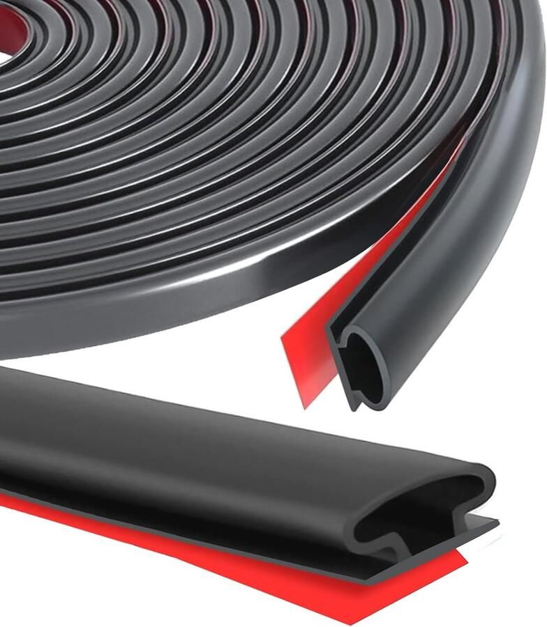 6 m tochtstopper voor gepantserde deur Zelfklevende rubberen raamafdichting tegen tocht lawaai en kou