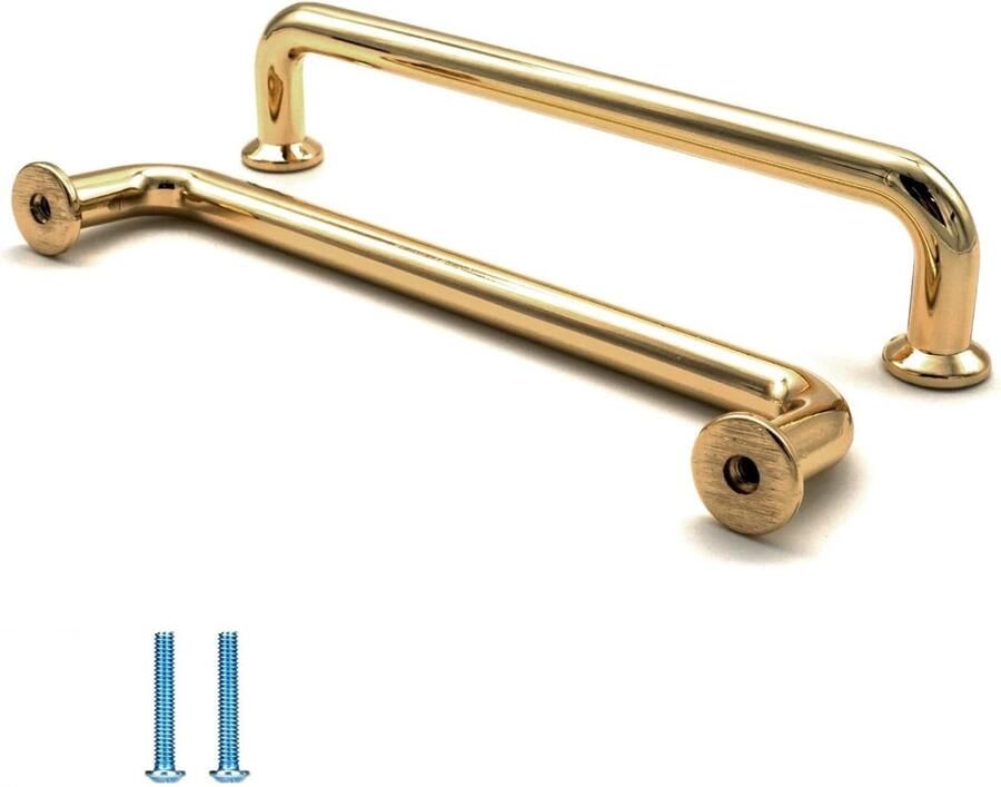 Gouden kastgrepen 6 stuks 96mm meubelgrepen - Foto 2