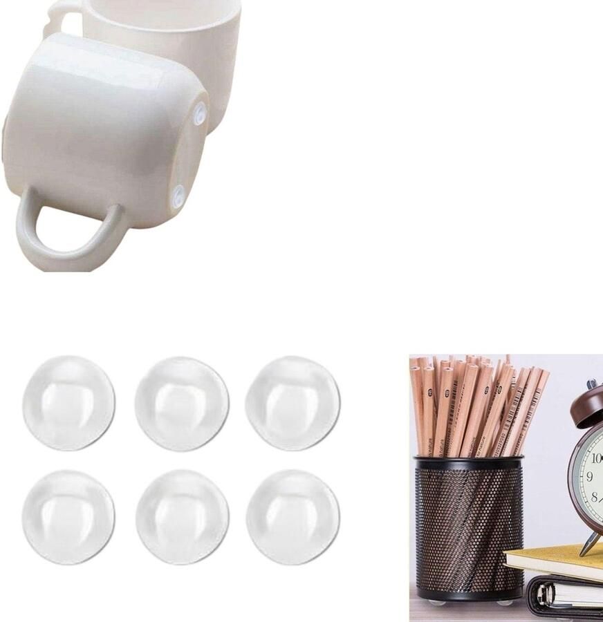 6 stukje antibotsingsstickers transparante antibotsingsmuur stickers zelfklevende antibotsings stickers voor autodeuren geschikt voor autodeuren kamerdeuren muren laden ramen en kasten (40*80mm)