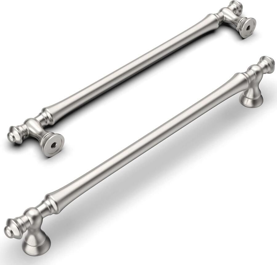 6 Stuks 192 mm Mat Nikkel Deurgrepen Modern Meubelgrepen voor Keuken Kantoor en Laden