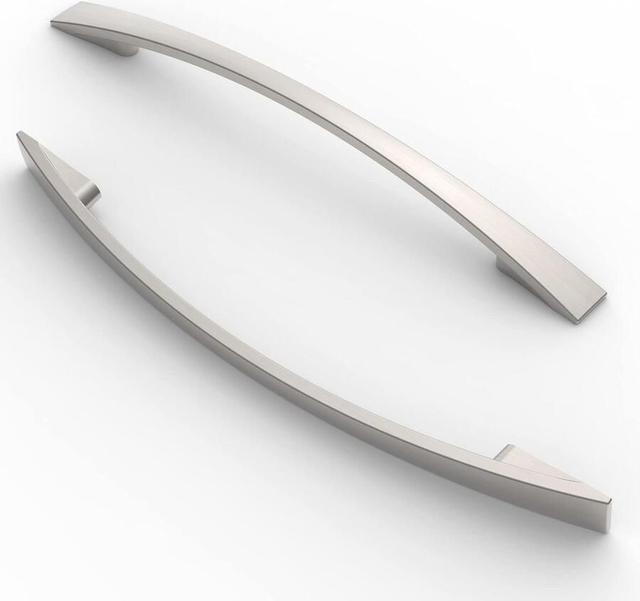 6 Stuks Kastknoppen van Geborsteld Nikkel Keuken Deurgrepen voor Keukenkasten 128mm