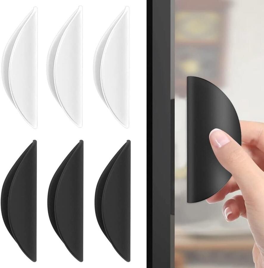 6 Stuks Meubelgreep Zelfklevende Handgrepen Schuifdeur Schuifdeurgreep Handgreep Keuken Deurgreep Ladegreep Schuifdeur komgreep