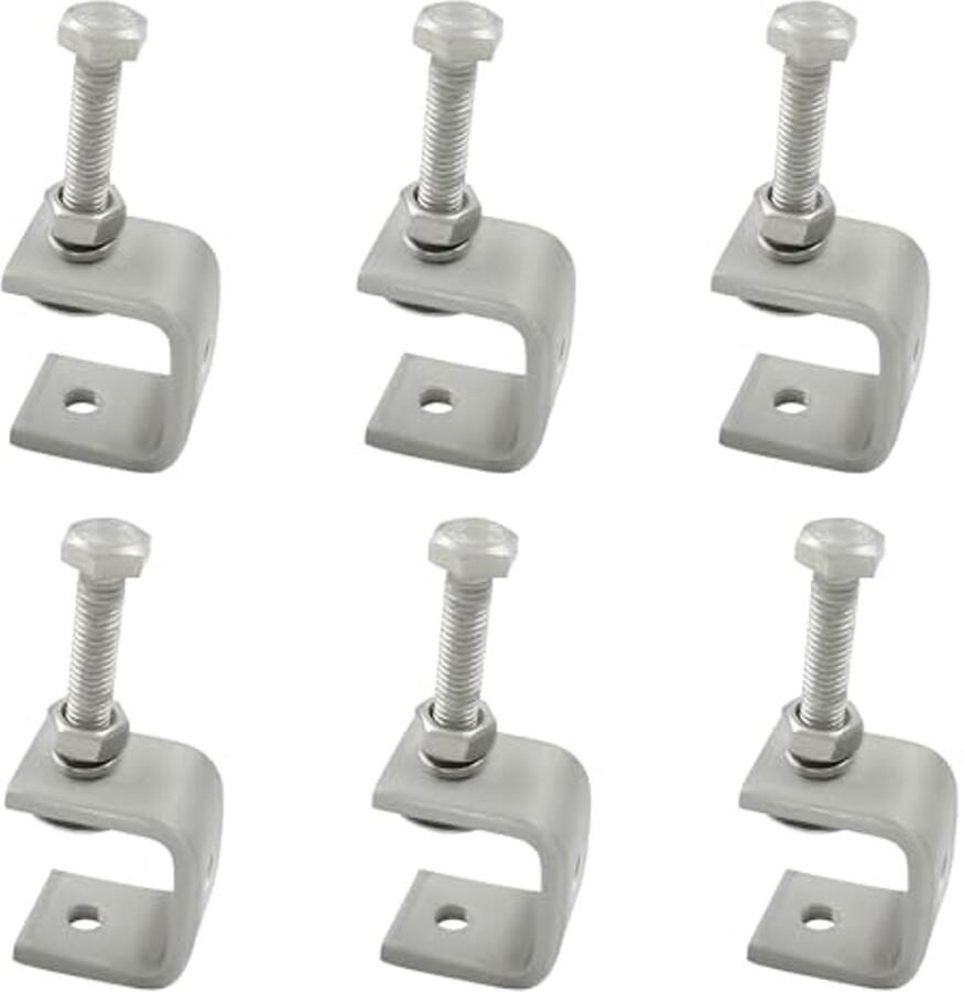 6 Stuks Mini Roestvrijstalen C-Klemmen voor Houtbewerking en Montage