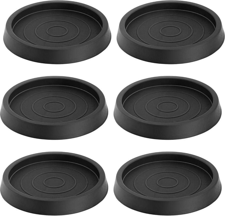6 Stuks Stoelpootbeschermers Stoelpoot Beschermers Siliconen Vloerbeschermer Meubelbeschermers Stoelpootdoppen Ronde meubelpootbeschermers zwart