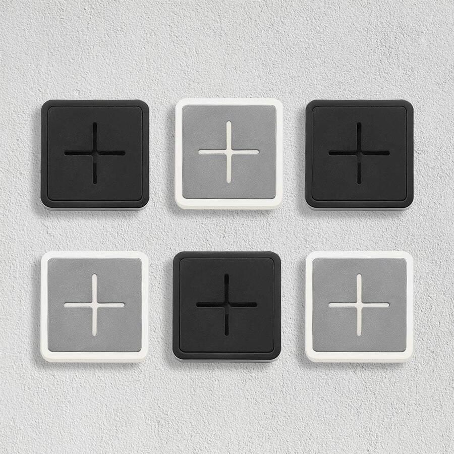 6 stuks Theedoek Houder Siliconen Handdoekhaken Zelfklevend voor Badkamer Kast Set van 6