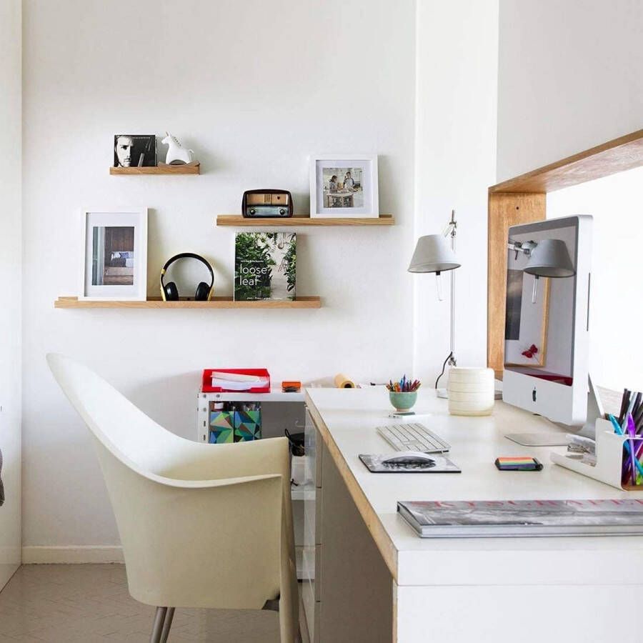 60 cm fotolijst eiken rustiek massief zwevend rek wandrek hangrek ideaal voor woonkamer slaapkamer hal badkamer kantoor