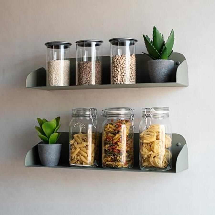 60 cm Wandplank voor Boeken Dubbele Wandplank voor Aesthetic Decoratie in Kinderkamer en Slaapkamer Boekenrek voor Organisatie