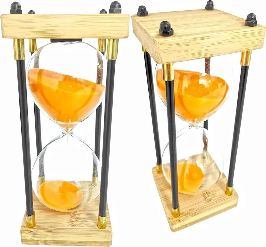 60-minuten zandloper timer decoratie voor restaurant woonkamer thuis bureau slaapkamer feest Kerstmis oranje
